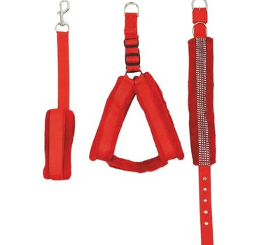 Dog Fur Harness Combo Set – Harness, Leash & Comfort Fit